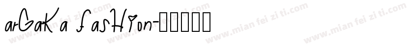 Argaka Fashion字体转换